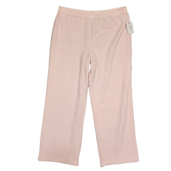 Calvin Klein CK One Pajama Pants Plush Barely Pink Size X Large - Picture 1 of 8